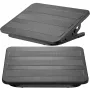 MOZOS FS4 reposapiés ergonómico con altura e inclinación ajustables, negro