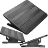 MOZOS FS4 reposapiés ergonómico con altura e inclinación ajustables, negro