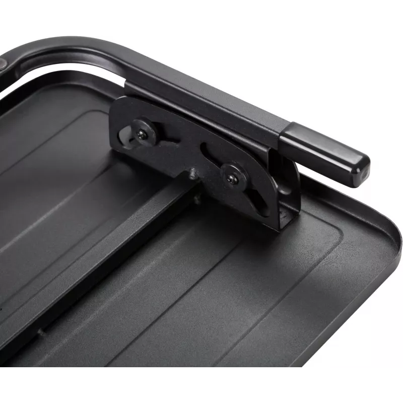 MOZOS FS4 reposapiés ergonómico con altura e inclinación ajustables, negro