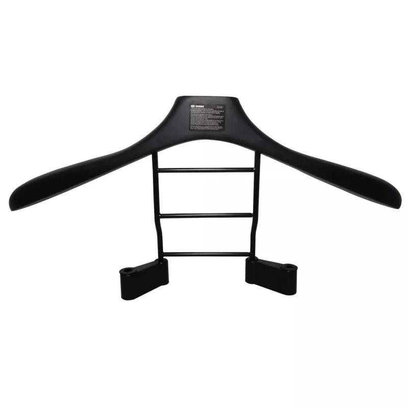 MOZOS WS-BK perchero de coche para reposacabezas, negro/plata, acero inoxidable y ABS, capacidad de carga 20 kg