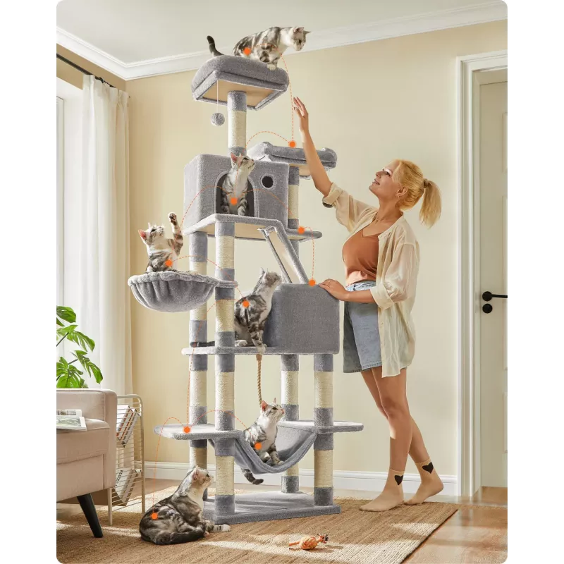 MOZOS Kitty Tree árbol rascador grande para gatos, altura 206 cm