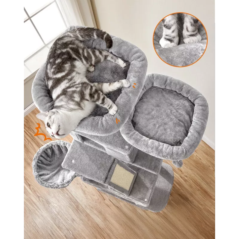 MOZOS Kitty Tree árbol rascador grande para gatos, altura 206 cm