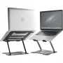MOZOS N2-BK soporte ergonómico para portátil - negro, altura ajustable, plegable, aluminio