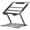 MOZOS N2-BK soporte ergonómico para portátil - negro, altura ajustable, plegable, aluminio