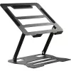 MOZOS N2-BK soporte ergonómico para portátil - negro, altura ajustable, plegable, aluminio