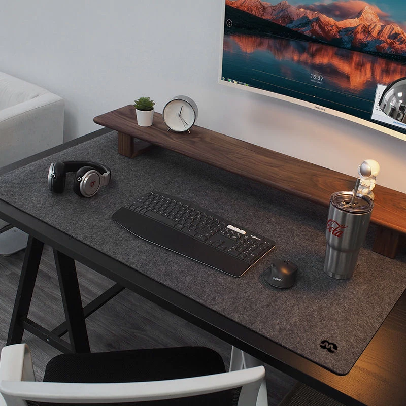 MOZOS WOOL-PAD alfombrilla de escritorio premium 120x60cm gris antracita