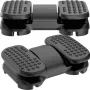 MOZOS FS6 Reposapiés de oficina negro ajustable ergonómico con nódulos de masaje