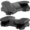 MOZOS FS6 Reposapiés de oficina negro ajustable ergonómico con nódulos de masaje