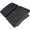 MOZOS FS8 Reposapiés ergonómico para oficina - Altura e inclinación ajustables, superficie de masaje antideslizante, negro