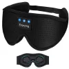 MOZOS LC001-V2 Antifaz para dormir Bluetooth con altavoces estéreo, negro