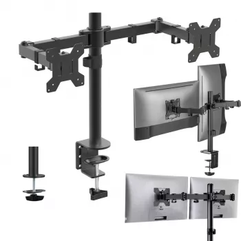 MOZOS MS03 Soporte de sobremesa para doble monitor de 17-34