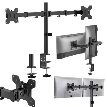MOZOS MS03 Soporte de sobremesa para doble monitor de 17-34
