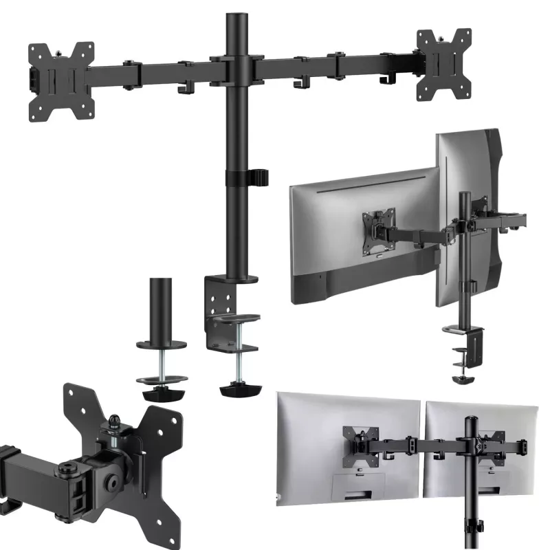 MOZOS MS03 Soporte de sobremesa para doble monitor de 17-34