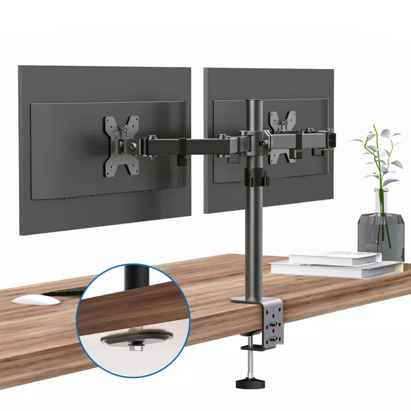 MOZOS MS03 Soporte de sobremesa para doble monitor de 17-34
