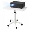 MOZOS SPM4-WH Mesa de portátil móvil con altura ajustable, blanca