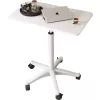 MOZOS SPM4-WH Mesa de portátil móvil con altura ajustable, blanca