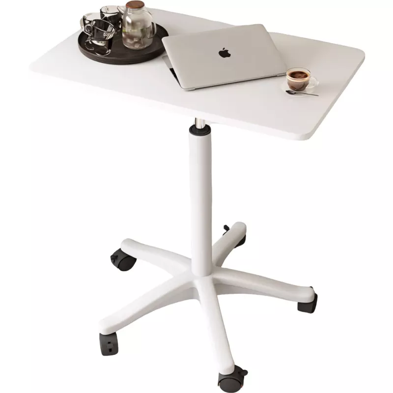 MOZOS SPM4-WH Mesa de portátil móvil con altura ajustable, blanca