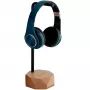MOZOS HS-PRO-LIGHT Soporte para auriculares de madera, fresno y hierro, 35 cm, marrón claro