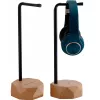 MOZOS HS-PRO-LIGHT Soporte para auriculares de madera, fresno y hierro, 35 cm, marrón claro