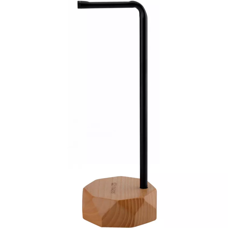 MOZOS HS-PRO-LIGHT Soporte para auriculares de madera, fresno y hierro, 35 cm, marrón claro