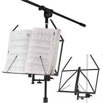 MOZOS MSH1 Soporte para partituras para soporte de micrófono