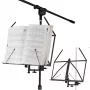 MOZOS MSH1 Soporte para partituras para soporte de micrófono