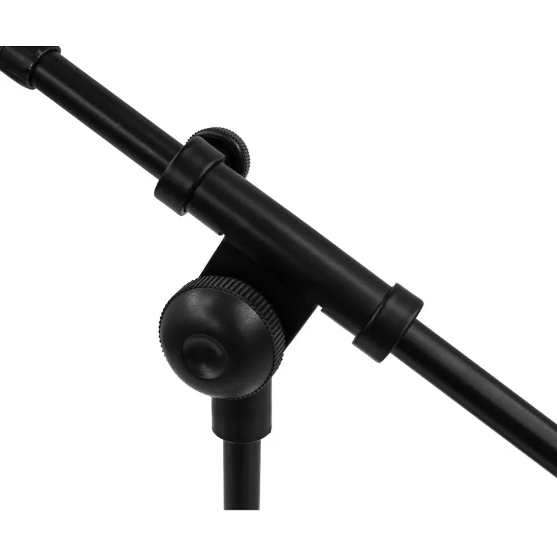 MOZOS SM807 Soporte de sobremesa para micrófono de estudio con base redonda pesada, negro