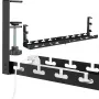 MOZOS UCM-3 Bandeja de gestión de cables bajo el escritorio, negra