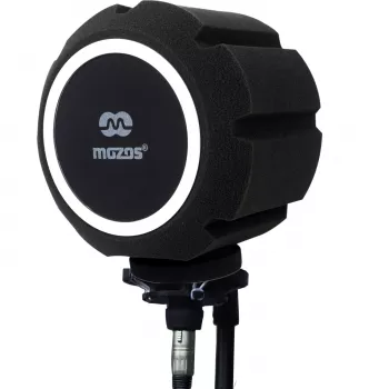MOZOS PS-5 Filtro antipop esférico de espuma para micrófono - Negro
