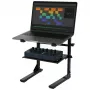 MOZOS LS8 Soporte metálico para portátil y mezclador, negro