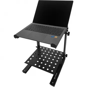 MOZOS LS8 Soporte metálico para portátil y mezclador, negro
