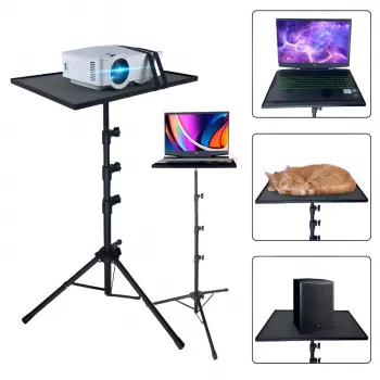MOZOS PL2 Trípode universal para proyector, portátil y tablet, negro, 70-120 cm, 10 kg
