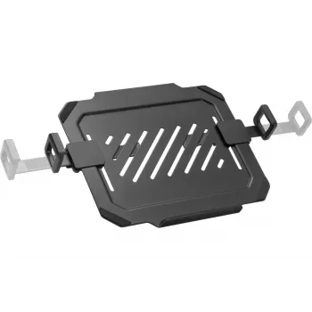 MOZOS LP-BASIC Bandeja para portátil para brazos de monitor, negra, acero, VESA 75x75/100x100 mm, 10