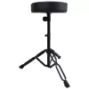 MOZOS PB02 Taburete plegable para batería, negro, asiento de 280 mm, altura 450-550 mm