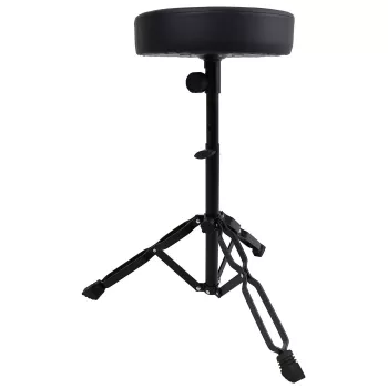MOZOS PB02 Taburete plegable para batería, negro, asiento de 280 mm, altura 450-550 mm