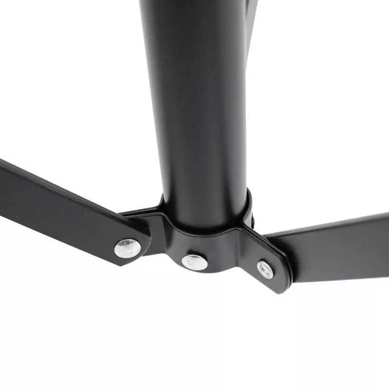 MOZOS PB02 Taburete plegable para batería, negro, asiento de 280 mm, altura 450-550 mm