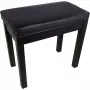MOZOS PB03 Banqueta de piano - altura ajustable, piel sintética, negra