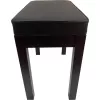 MOZOS PB03 Banqueta de piano - altura ajustable, piel sintética, negra