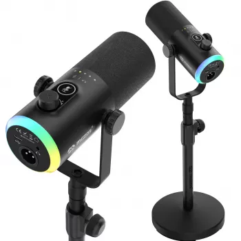 Mozos GM-ONE Micrófono USB XLR RGB LED Negro