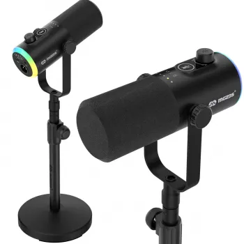 Mozos GM-ONE Micrófono USB XLR RGB LED Negro
