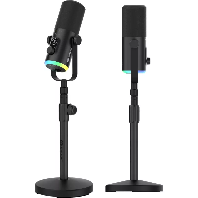 Mozos GM-ONE Micrófono USB XLR RGB LED Negro