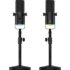 Mozos GM-ONE Micrófono USB XLR RGB LED Negro