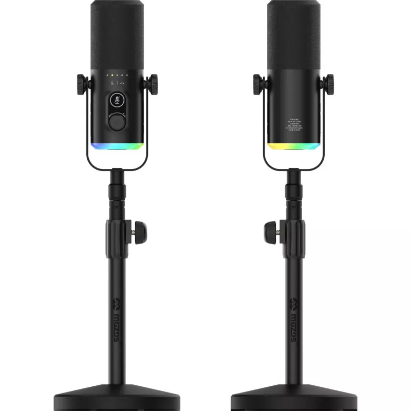Mozos GM-ONE Micrófono USB XLR RGB LED Negro