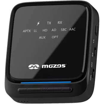 MOZOS B3 Transmisor y receptor Bluetooth 5.0 aptX HD con óptico/AUX