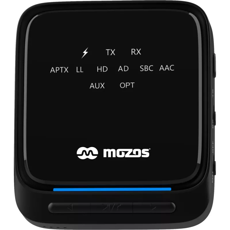 MOZOS B3 Transmisor y receptor Bluetooth 5.0 aptX HD con óptico/AUX