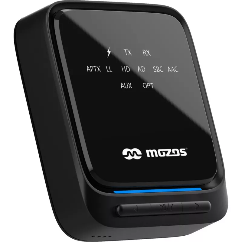 MOZOS B3 Transmisor y receptor Bluetooth 5.0 aptX HD con óptico/AUX