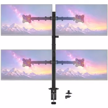 MOZOS MS04 Soporte de sobremesa VESA para 4 monitores de 17-32