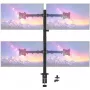 MOZOS MS04 Soporte de sobremesa VESA para 4 monitores de 17-32