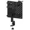 Huzaro Sync 3.0 Panel organizador de escritorio - Negro, 700x600 mm, fijación por pinza, con 2 bandejas, 5 ganchos, portabolígrafos