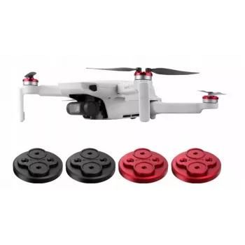 SUNNYLIFE 4x protección de motores para DJI Mavic Mini - Negro ABS, encaje a presión, antipolvo, antirrayaduras